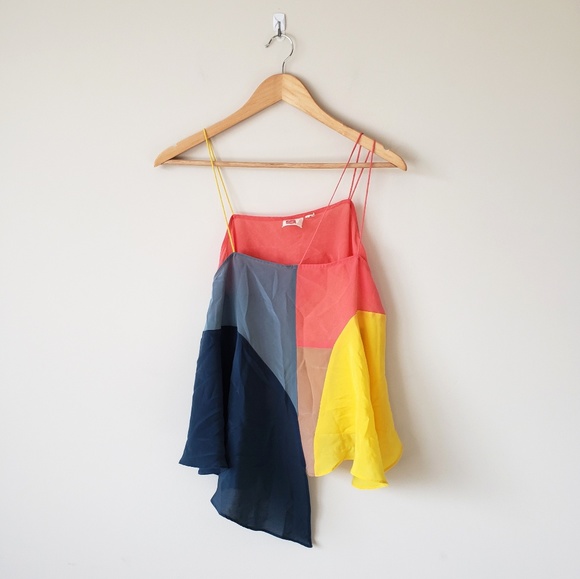 Anthropologie Tops - Anthropologie Lilka Vista Colorblock Silk Cami